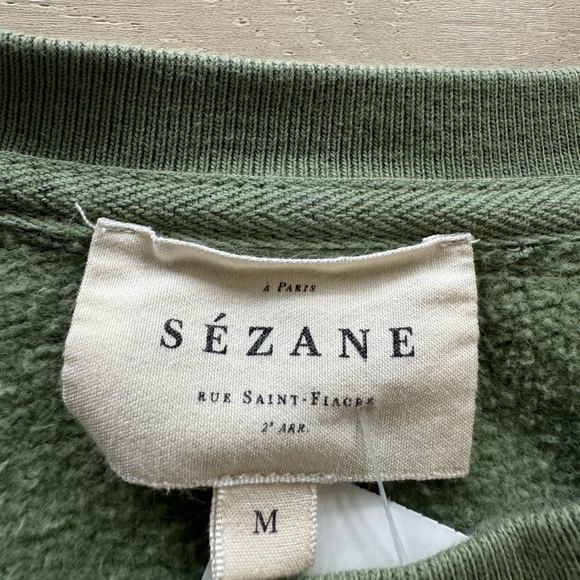 Sezane Amour Organic Cotton Sweatshirt size M - Picture 7 of 7